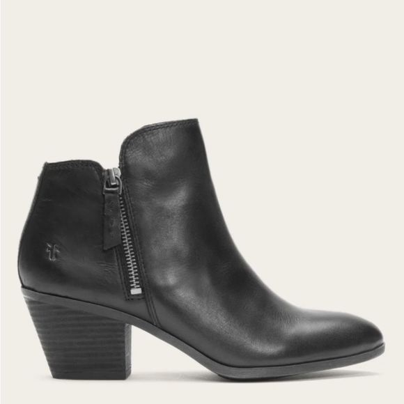 Frye Judith Zip Bootie- Black - Picture 5 of 10